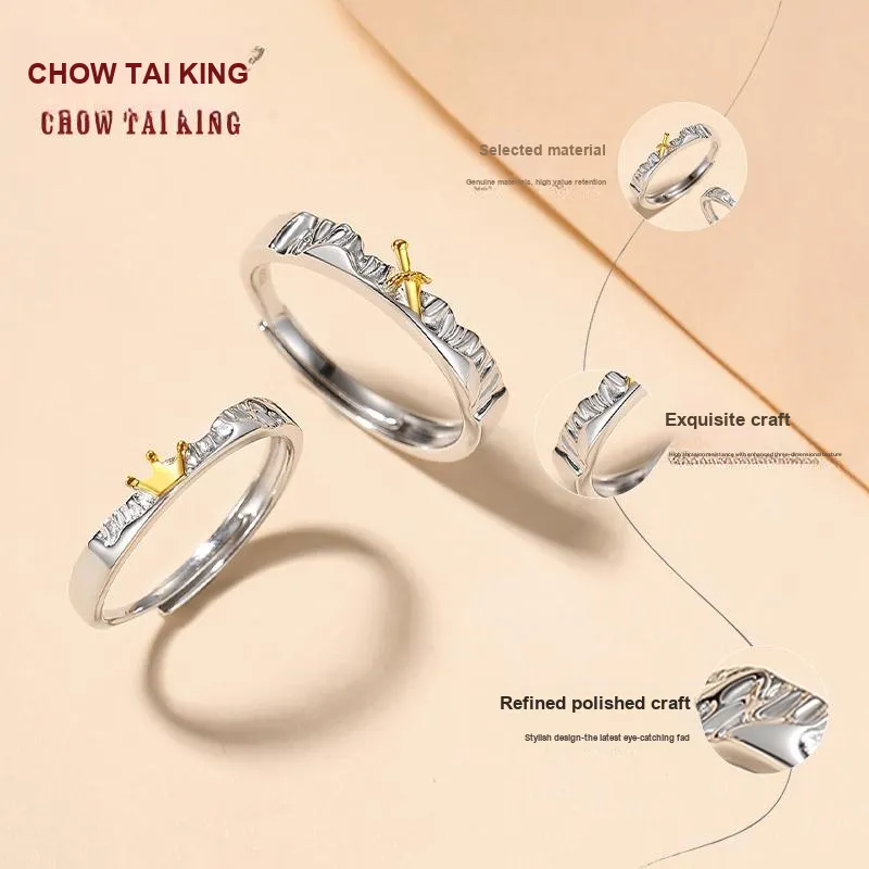CHOW TAI KING S925 Rings Unisex-3