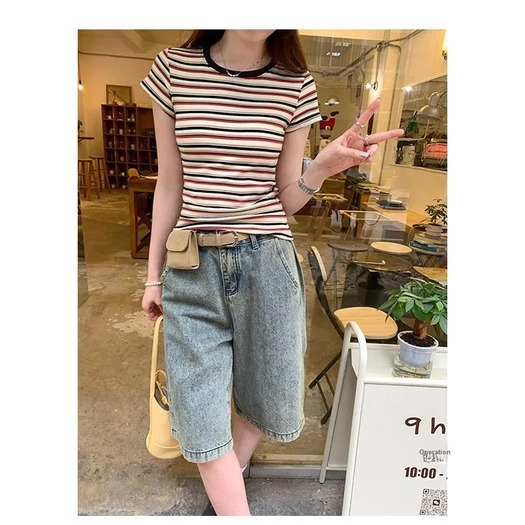 DOKZB Set in Sleeve T Shirt Women's-3