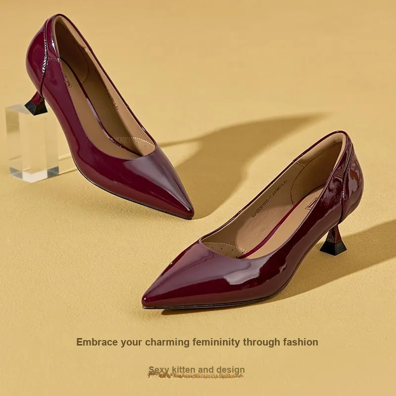 DG Flared Heel High Heels 5.5cm Women's-5