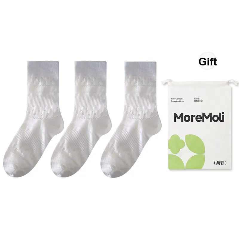 Moremoli Mid Calf Socks Women's Shopping Bag 2 Pack-9
