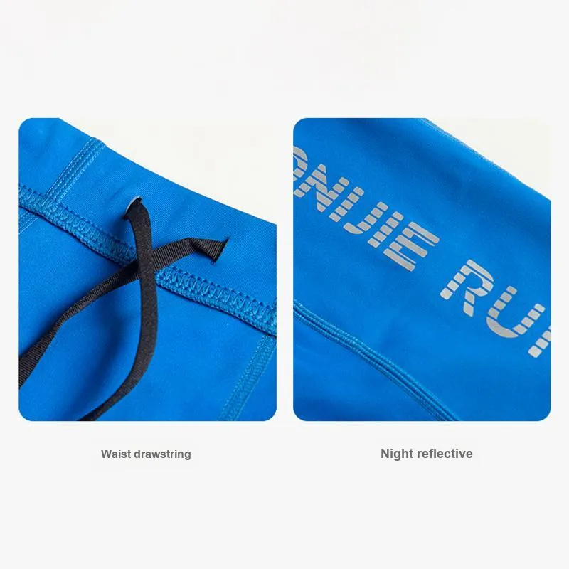 AONIJIE Marathon Trail Running Compression Knee Length Pants Men's-3