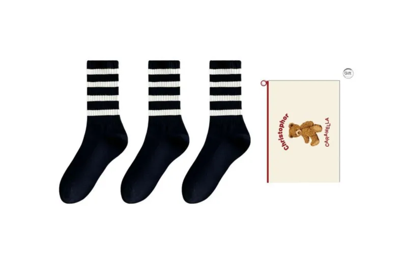 Caramella Mid Calf Socks Women's Box 3 Pack-7