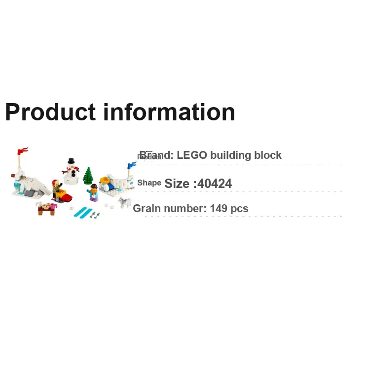 LEGO Winter Snowball Fight Target Exclusive Set 40424-3