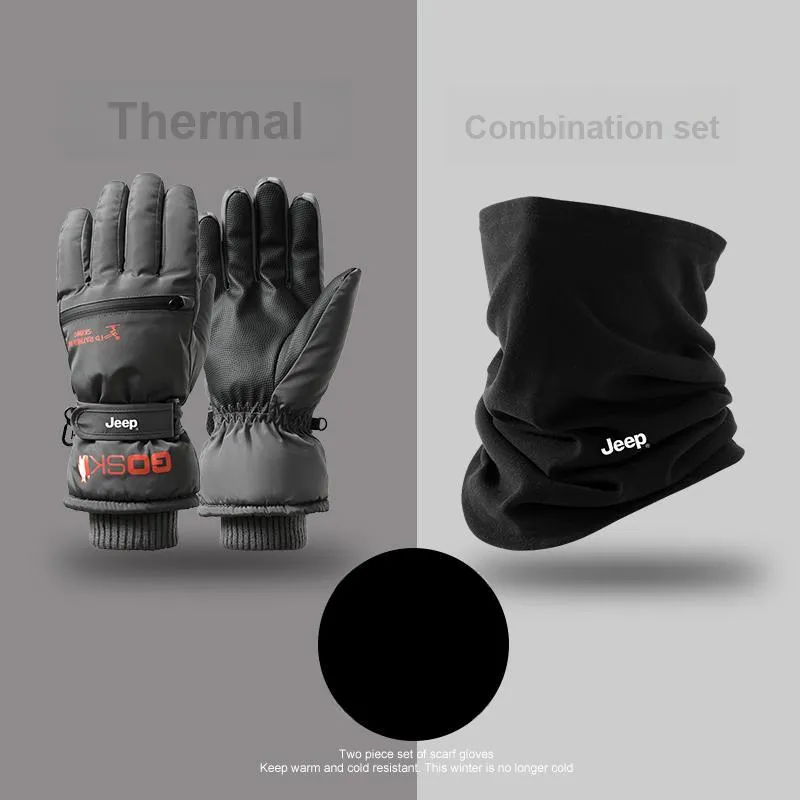 Jeep Touchscreen Available Sports Gloves Men's-2