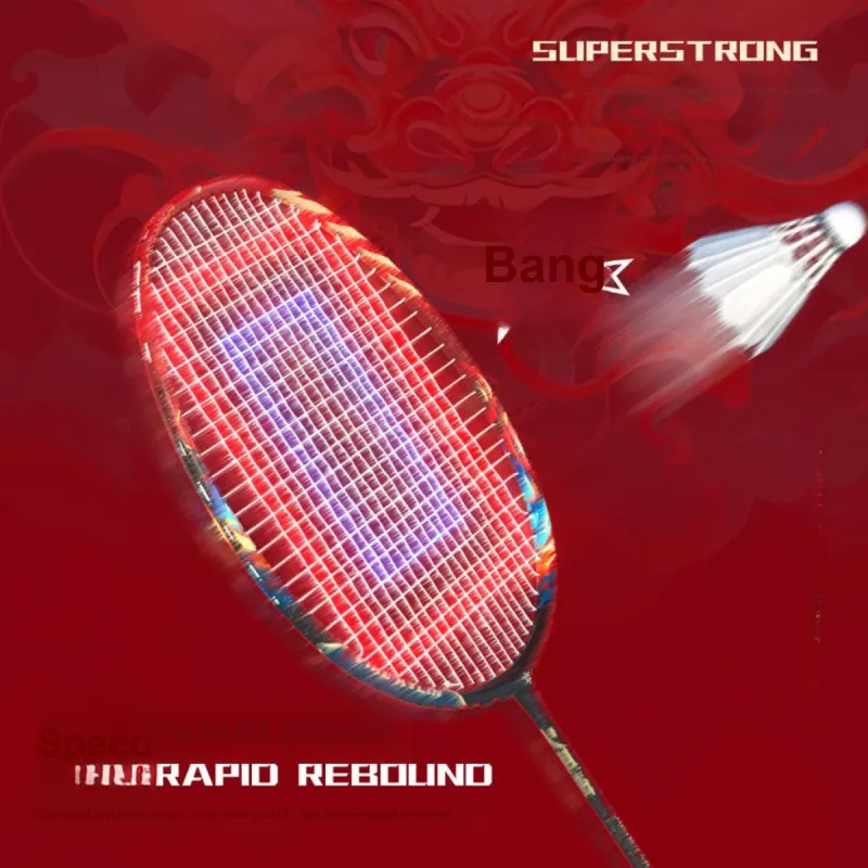 SHIKYLIN Fire Kirin Stretch Type Sports Badminton Racket String Pink All Unisex String Gauge 0.63-2