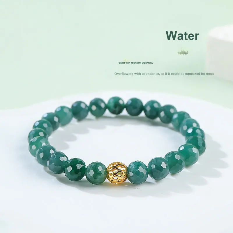 With The Heart Of The Jade Ice Glutinous Bracelets Unisex-5
