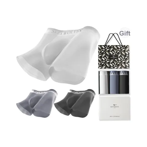 SEPTWOLVES Мужское нижнее белье 3 штуки набор в подарочной коробке + сумка для покупок