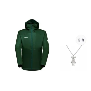 MAMMUT Ultimate VII Jackets Coats Unisex Forest Green With Free Necklaces