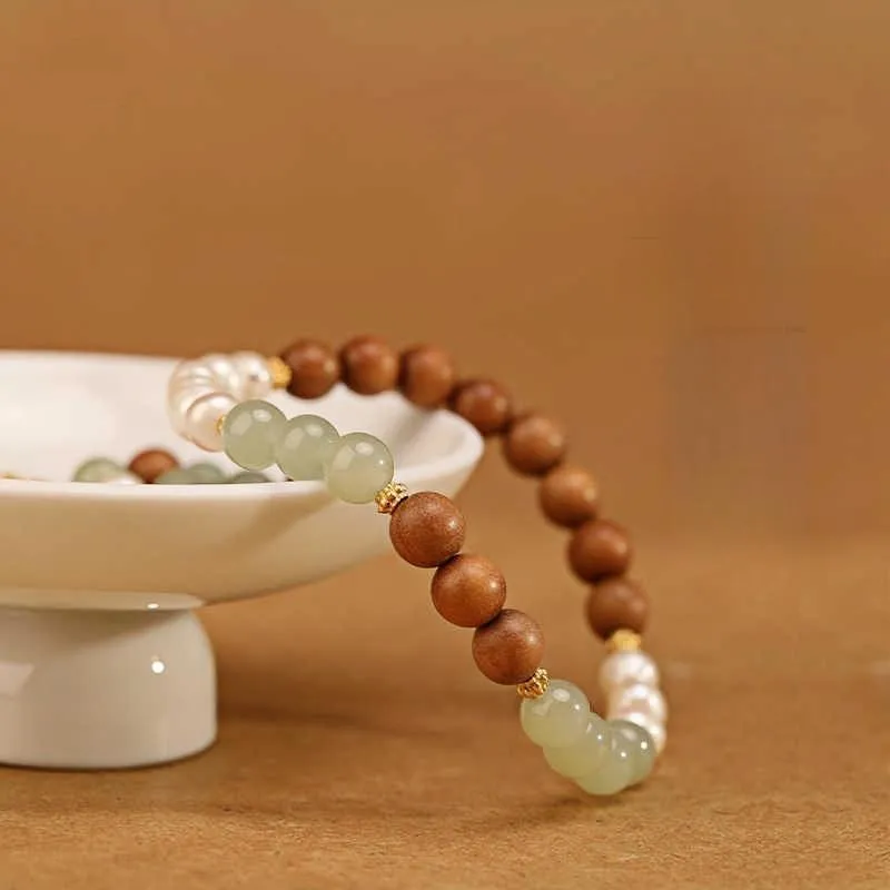 Fengyun Pavilion Sandalwood Bracelets Women's-3