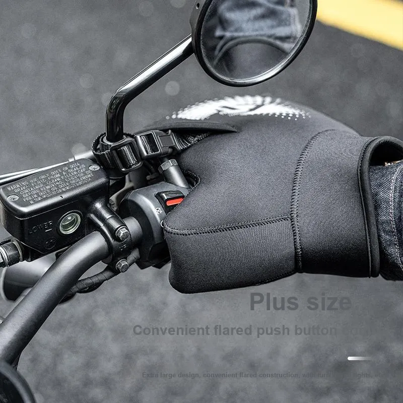 ROCKBROS Motorcycle Protective Gears Rubber Unisex Handlebar Mitts-1