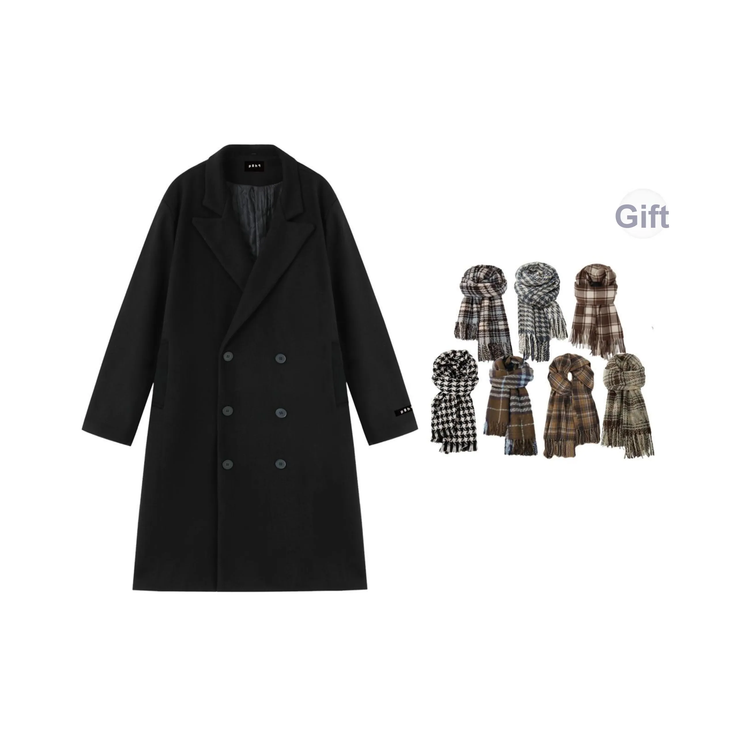 P8H9 Унисекс Пальто