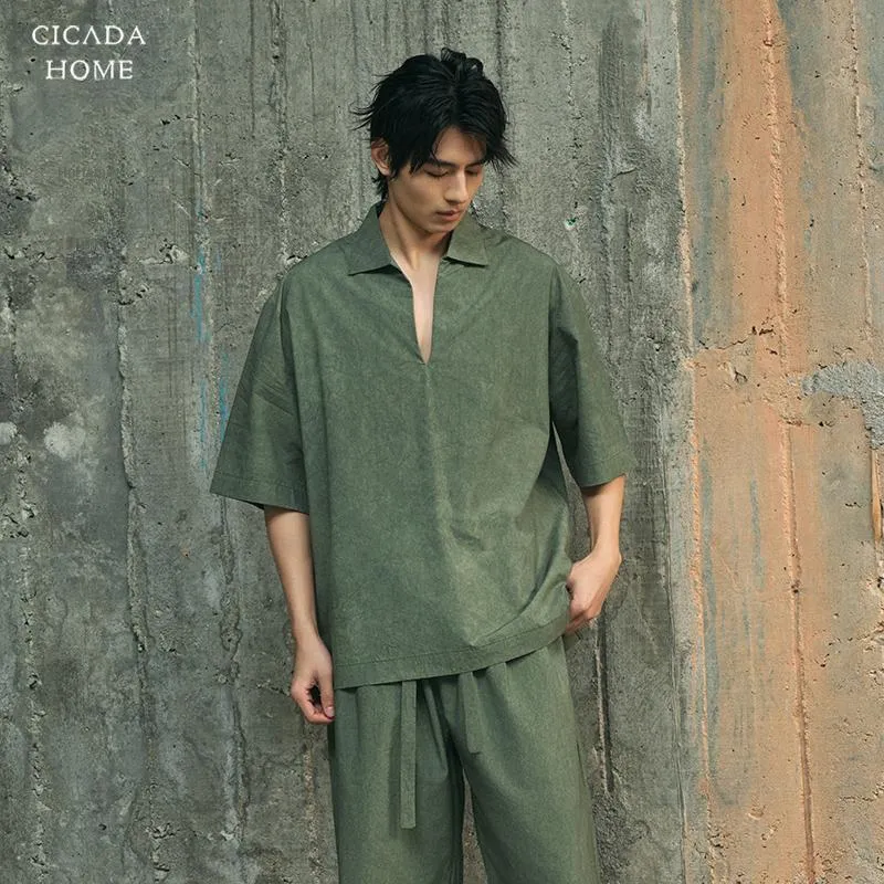 CICADAHOME Pajama Set Men's Moss Green-2
