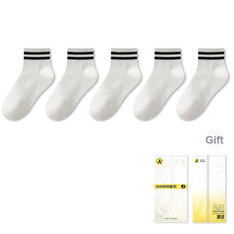JIAZINI Ankle Socks Unisex 5 Pack-0
