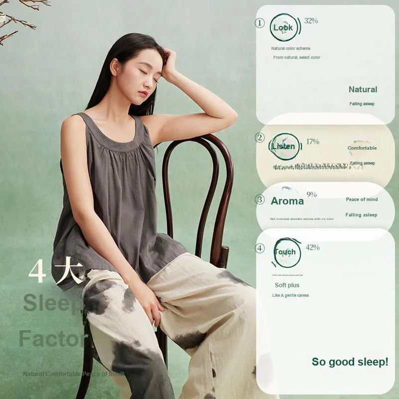 Aannsfam Pajama Set Women's Iron Gray-2