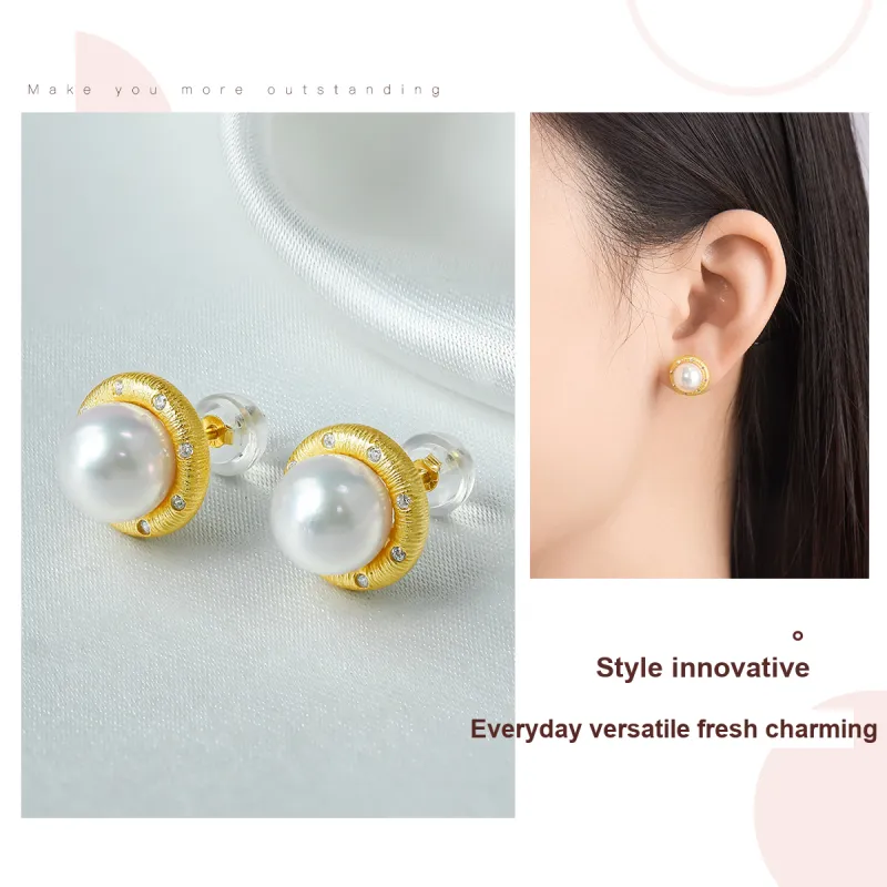 PEARL QUEEN Pearl Stud Earrings Women's-3