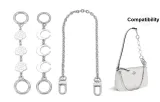 Silver Camellia+Moon Extender Chain+Decorative Chain 40cm