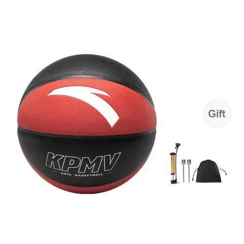 Anta PU Basketball Black/Orange Multicolor Size 7 Street Training Competition Unisex