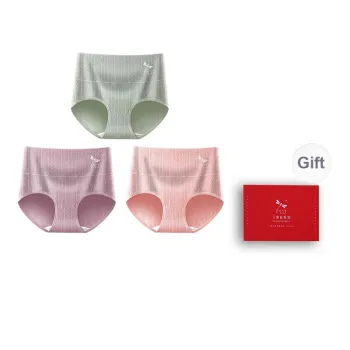 RED DRAGONFLY Cotton Panties Women's 3 Pack Gift Box Set