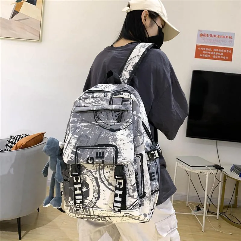 Wolfhorse Nylon Backpack Unisex Multicolor-31