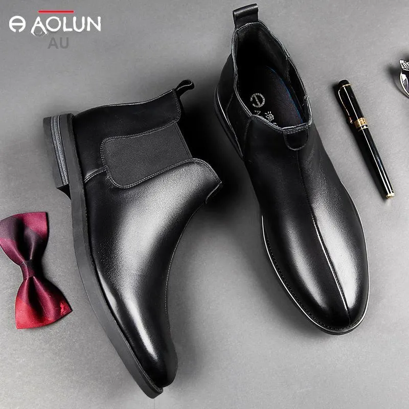 Auron Ankle-Length Chelsea Boots Men's Brown-7