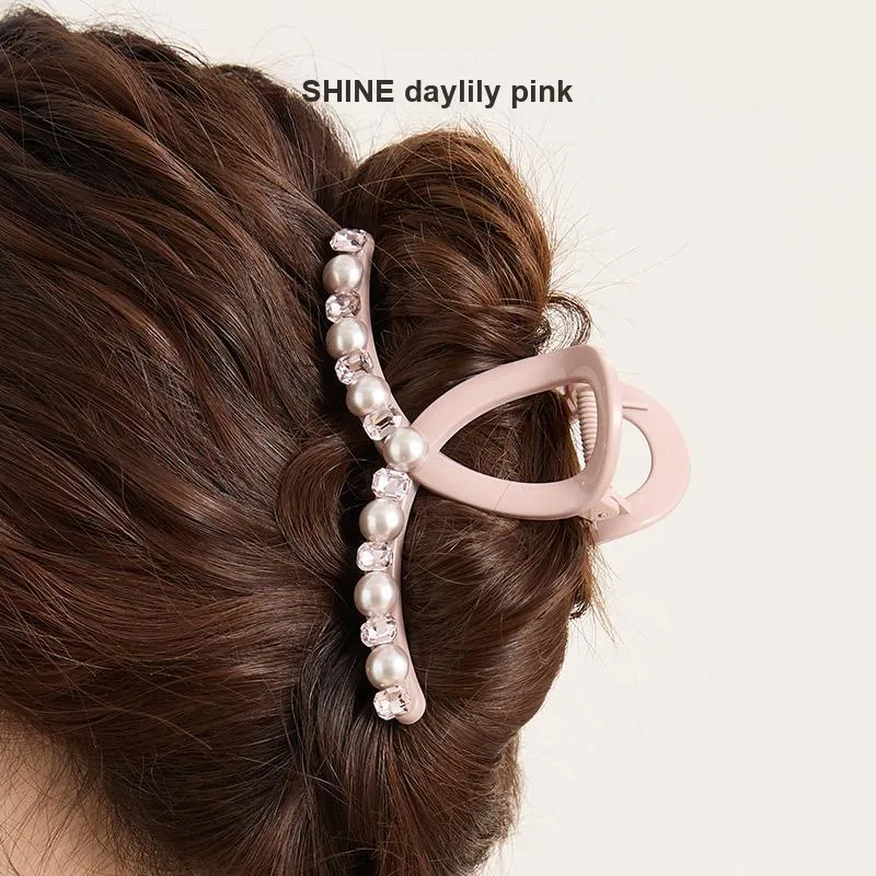 SHINE Acrylic, Crystal, Shell Pearl Hair Clips Women's-8