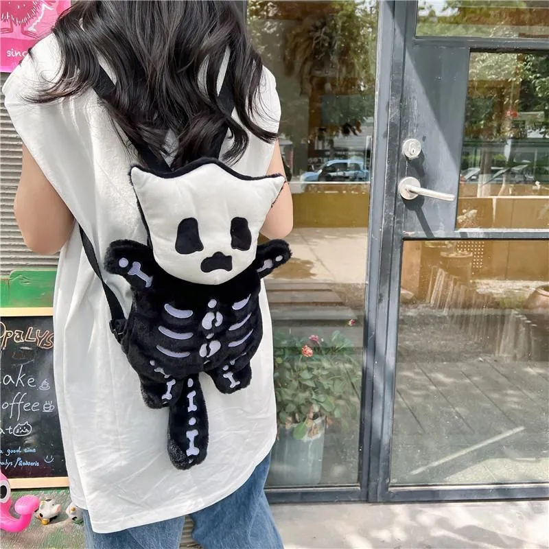 CORE BIRD Plush Backpack Regular Women's Black-2