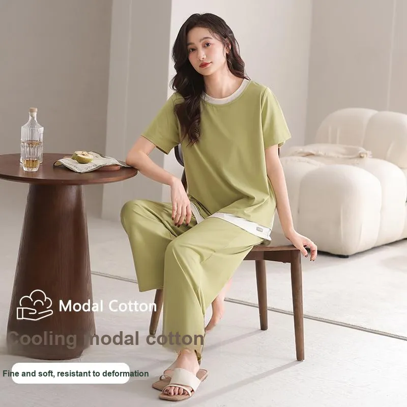 XIA.WA.ZHI.XIU Pajama Set Women's Gift Box Set Matcha-2