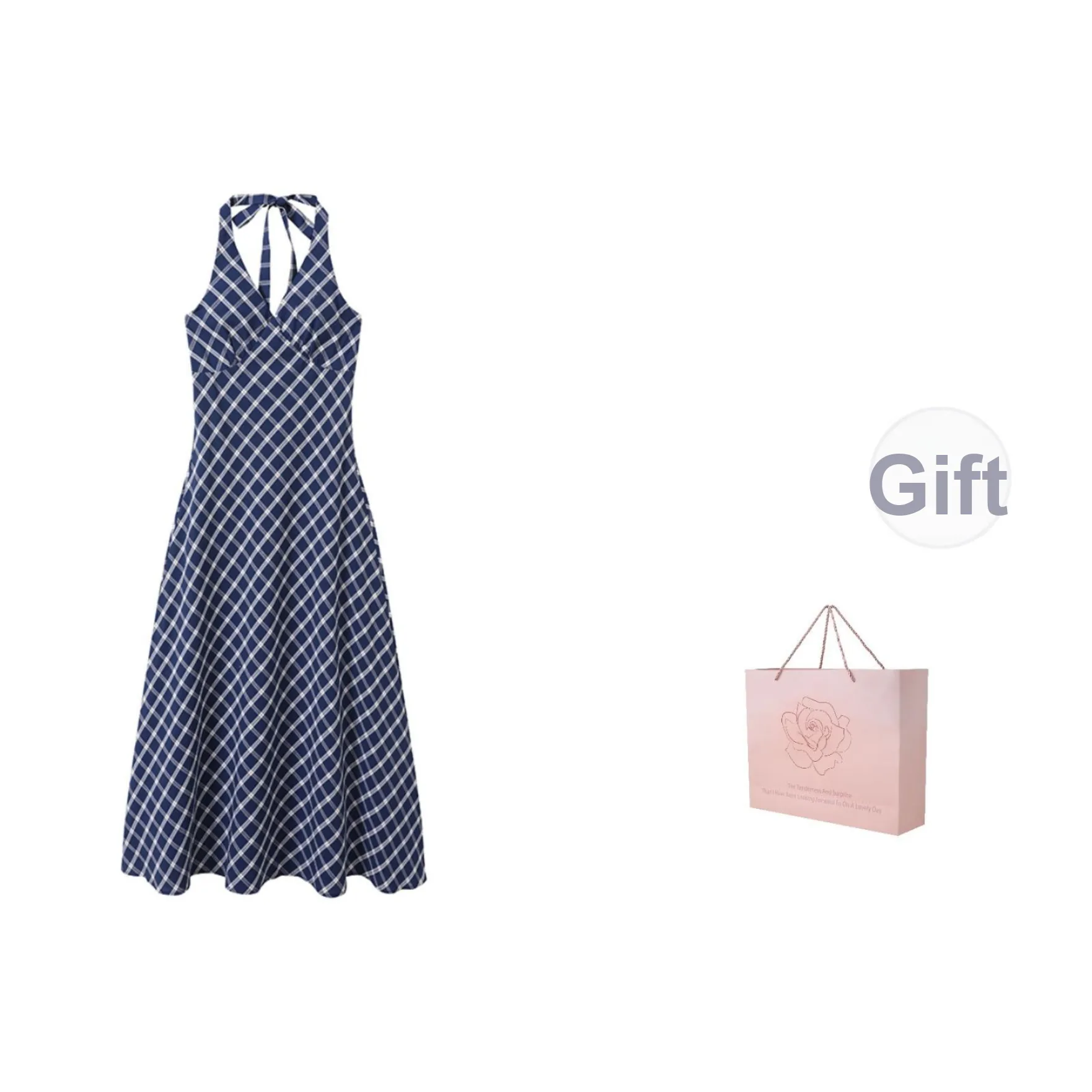 ZAZN Синий В комплекте сумка для покупок Женские Слиплатья