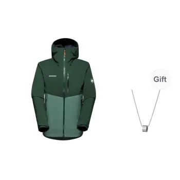 MAMMUT Jackets Coats Unisex Forest Green With Free Necklaces