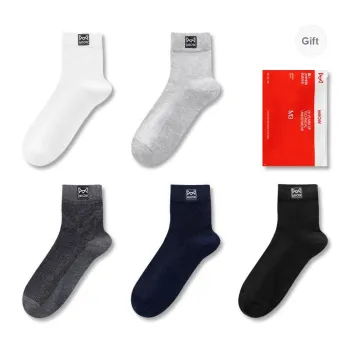 MIIOW Mid Calf Socks Men's Shopping Bag 5 Pack