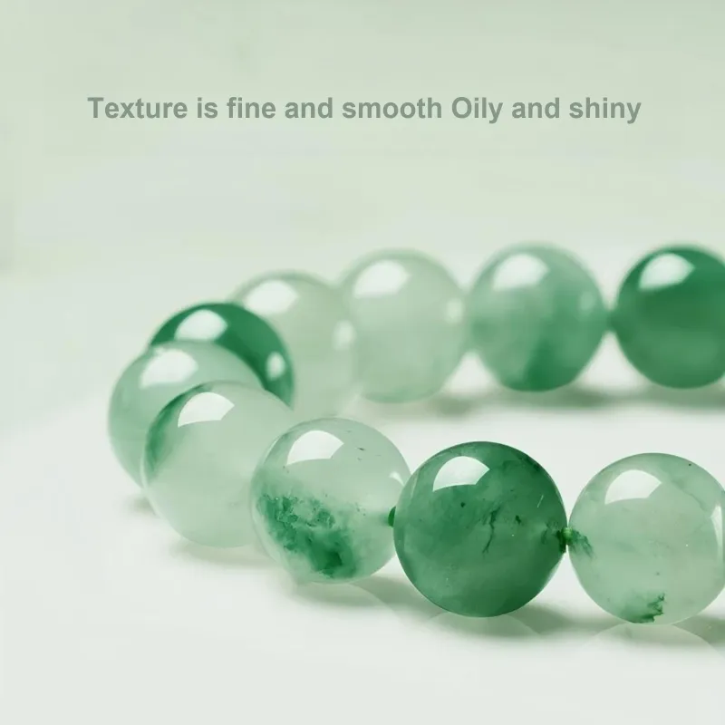 Artisan Lock Heart Jade Natural African Emerald Bracelets Unisex-2