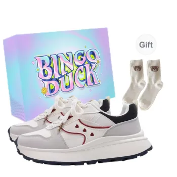 BINGO DUCK Height Increasing Breathable Low Top Chunky Sneakers Women's