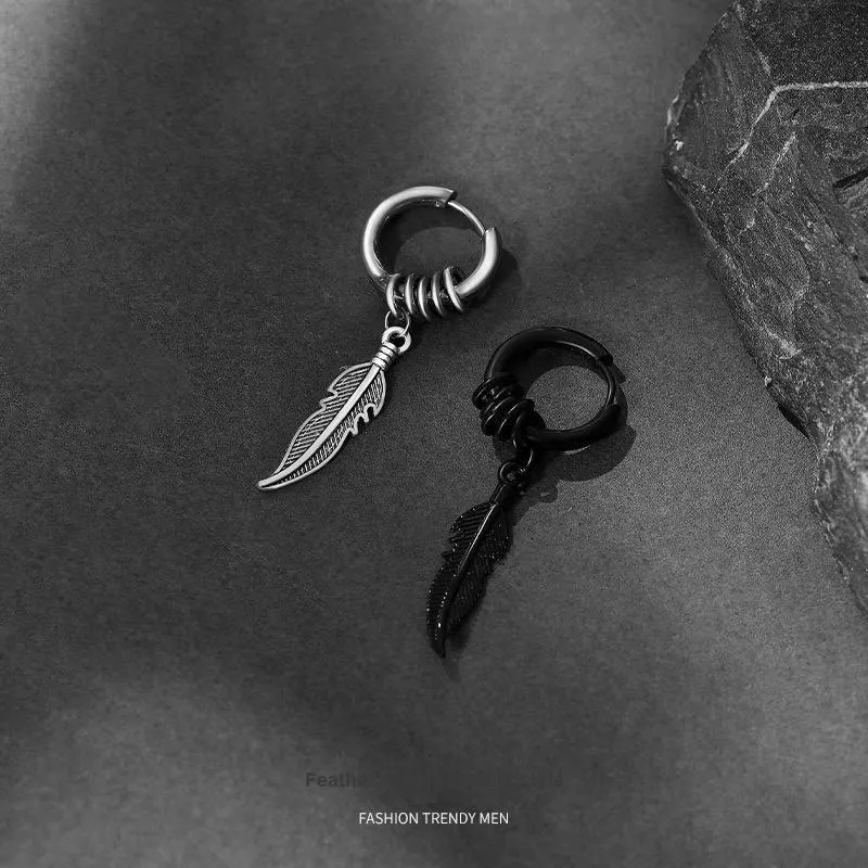 ZWU Titanium Steel Earrings Unisex-14