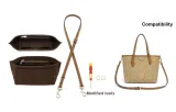 City23 Milk Tea Adjustable Shoulder Strap 90-120cm+Brown Felt Liner+Free Modified Accessories