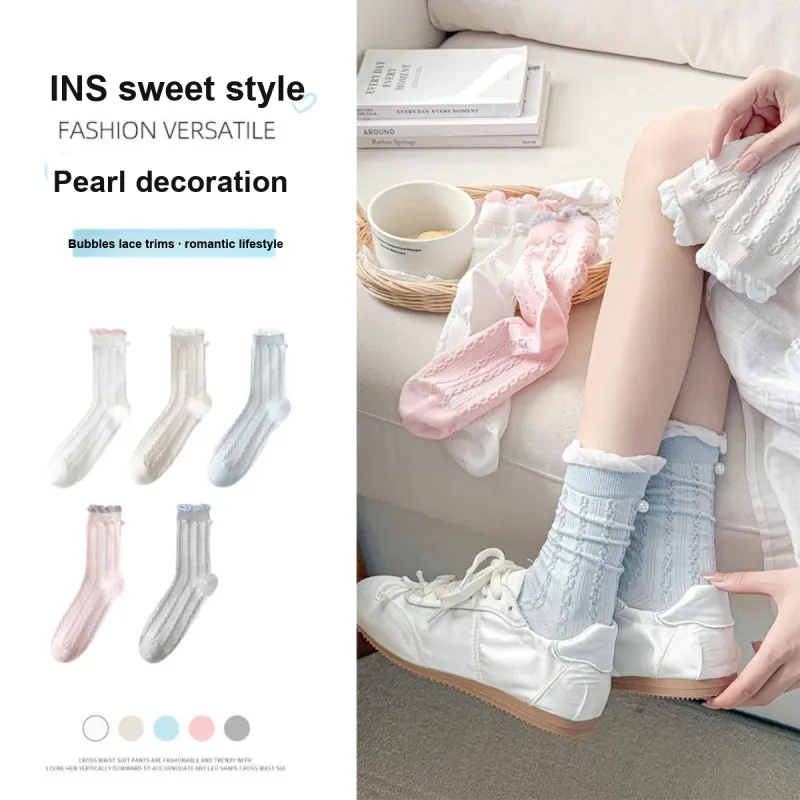 AUGUST Mid Calf Socks Women's 5 Pack-1