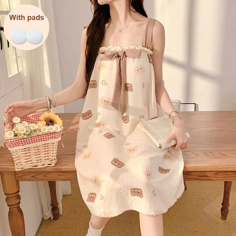 Ta Yan Nightgown Women's Apricot-3