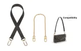 Brown 1.8cm Width Lock[Includes Underarm Decorative Chain 60cm]