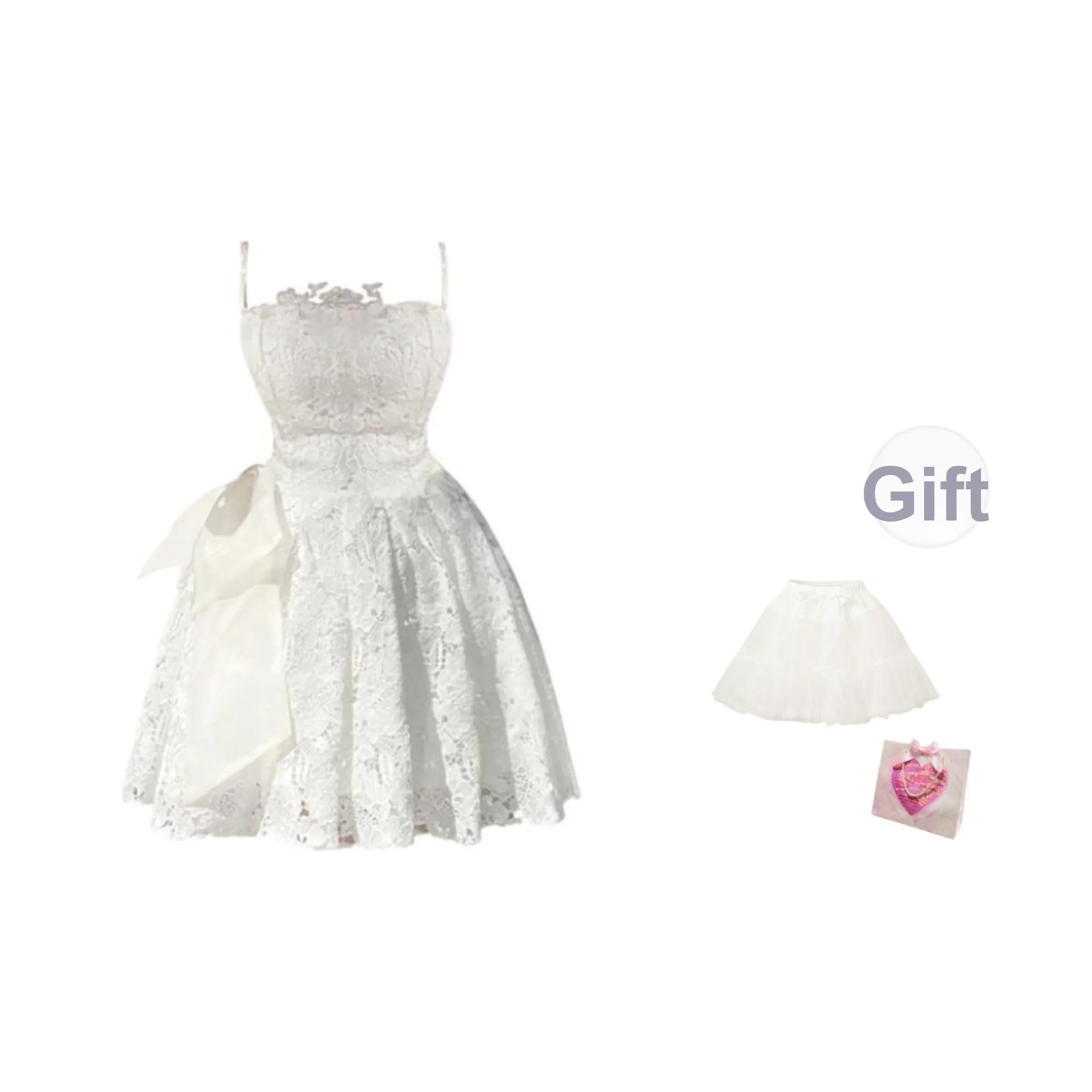 Cosyism Обручальное платье Свадебный курортный стиль День рождения Комплект Платье принцессы Сладкий стиль Дворцовый стиль Юбка-платье Женское