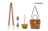 [Underarm One Shoulder]Brown Thin Shoulder Strap+Abrasion-Resistant Buckle (Includes Charm)