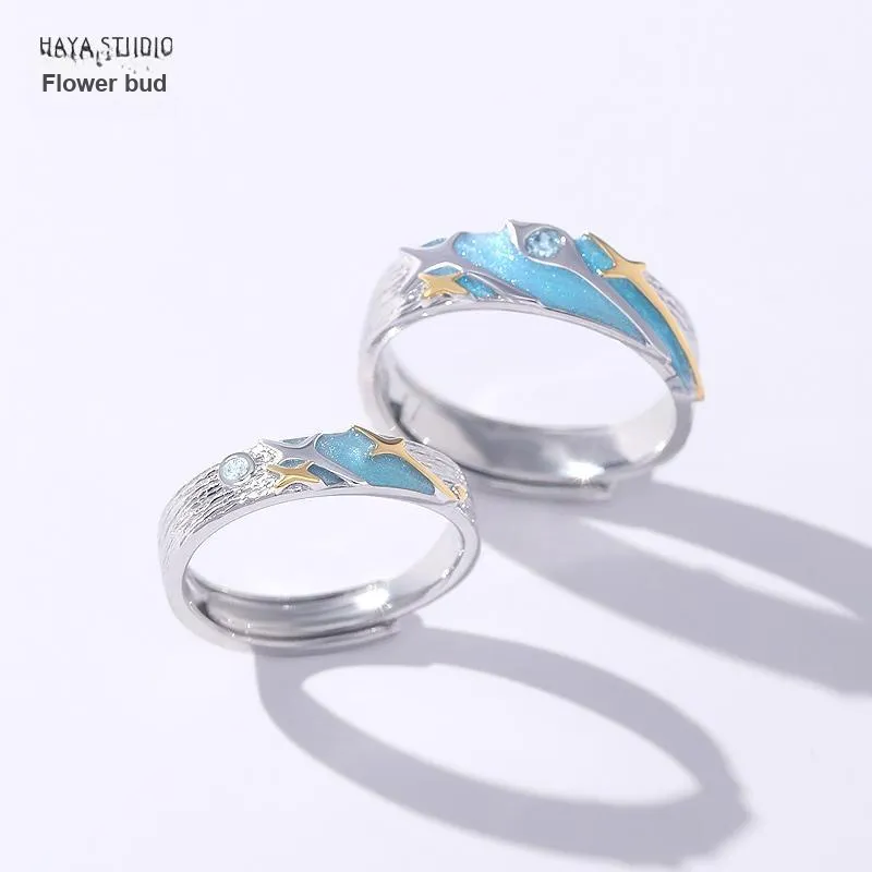 HUAYA 925 Sterling Silver Rings Unisex-4