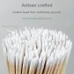 5 Pack[Cropped]Pointed Toe Embroidered Cotton Swabs (7cm)