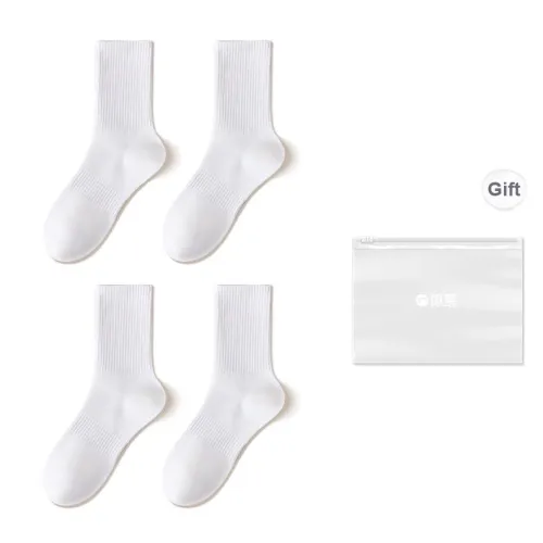 Temooues Mid Calf Socks Unisex Shopping Bag 2 Pack