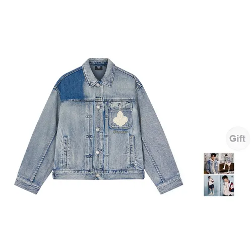 Palladium Pearl Collection Denim Jackets Unisex Badge Blue