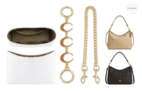 Lan Bao Fan Alloy Metal Bag Accessory Women's Gold Tone