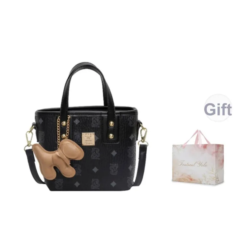 TOUTSEUL YOLO PU One Shoulder Handbag Women's Ecru/Black/Dark Brown/Pink-1