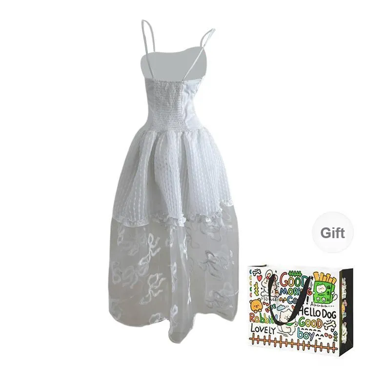 BVODE Slip Dresses Women's White Shopping Bag-1