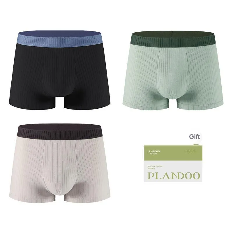 PLANDOO Underpants Men's Box 3 Pack-4