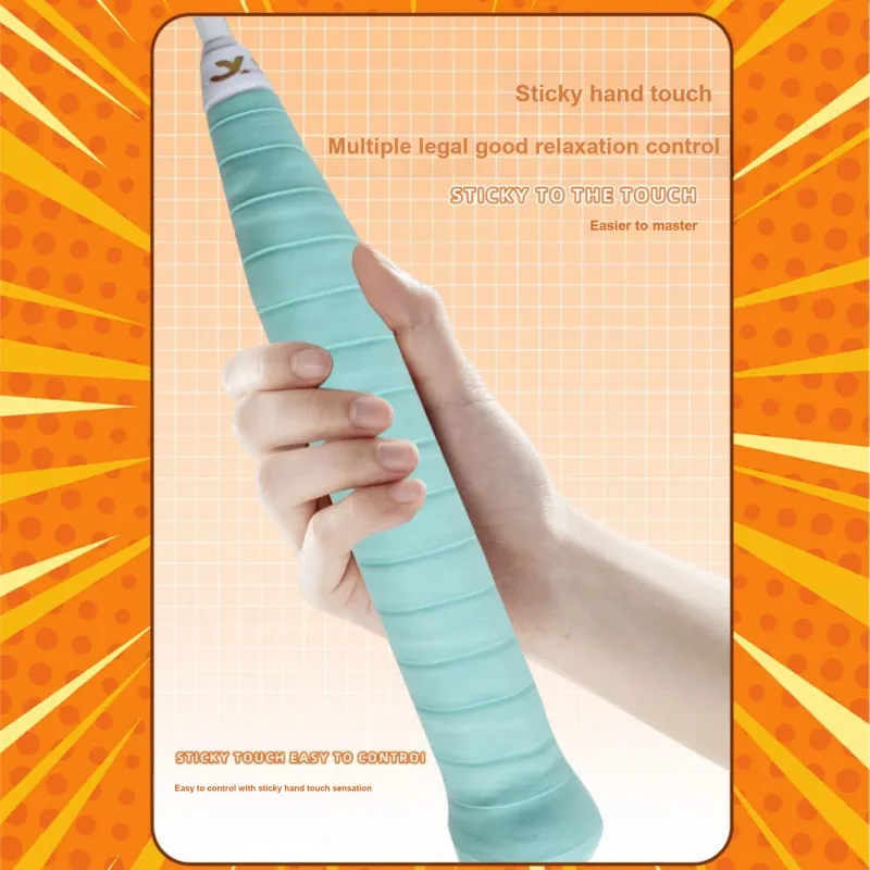 Crab Feathers Badminton Grip Tape Polyurethane Training Match Thin 5 Pack-13