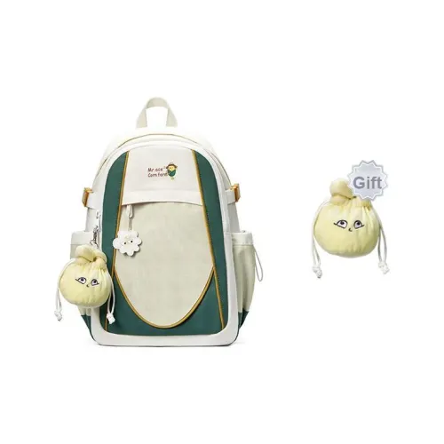 MR.ACE HOMME Полиэстер Рюкзак Стандартный Унисекс Бежевый