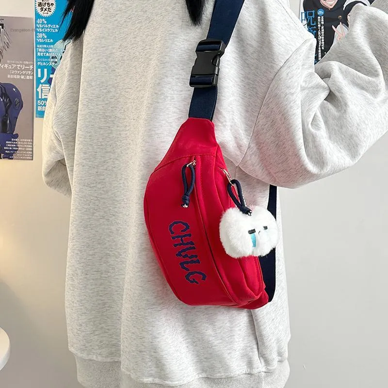 PAIBLOKS Nylon Sling Bag Unisex Multicolor-4